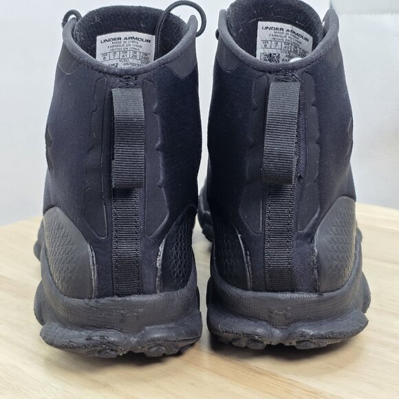 Under Armour UA SpeedFit Hike Mid Boots Triple Black #1257447-001 Size 8 - Picture 6 of 9
